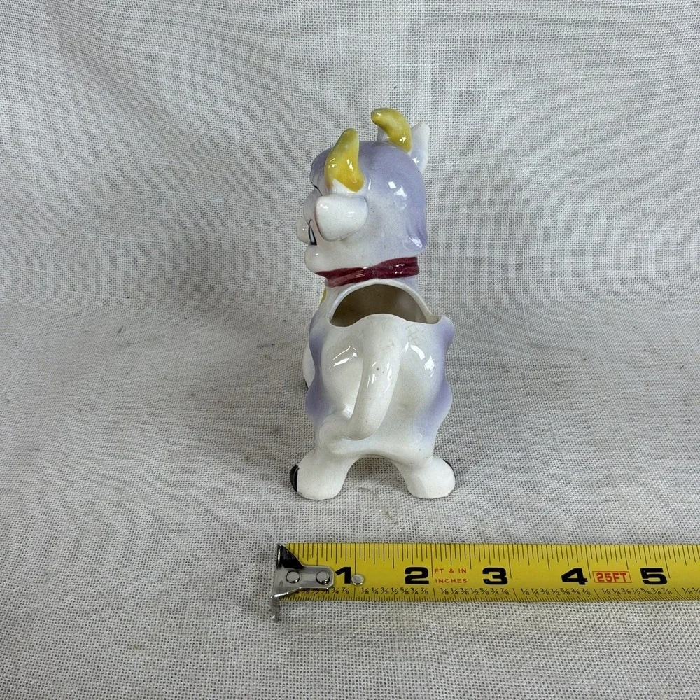 VTG‎ 1950s MCM Elsie Purple Cow Cream Pitcher Creamer Japan Kitchen Kitsch